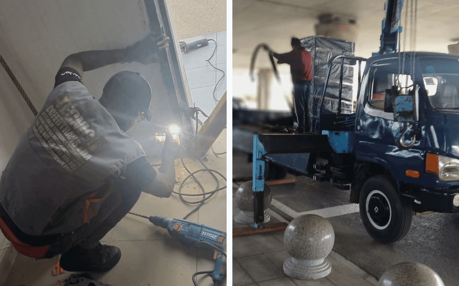 Soldadura técnica em obra
